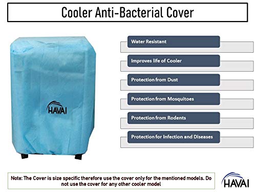 HAVAI Anti Bacterial Cover for Bajaj TC 2007 37 Litre Tower Cooler Water Resistant.Cover Size(LXBXH) cm:46.5 X 30.8 X 84