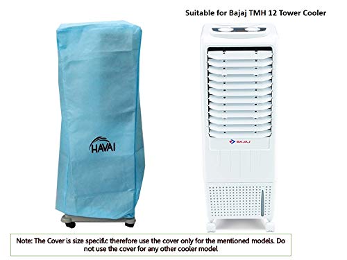 HAVAI Anti Bacterial Cover for Bajaj TMH12 12 Litre Tower Cooler Water Resistant. Cover Size(LXBXH) cm: 32 X 34 X 960