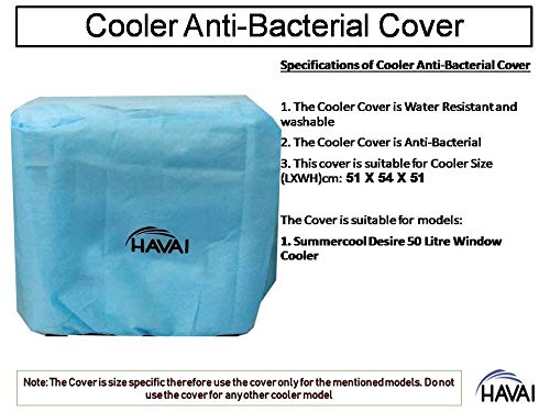 HAVAI Anti Bacterial Cover for Summercool Desire 50 Litre Window Cooler Water Resistant.Cover Size(LXBXH) cm:51 X 54 X 51