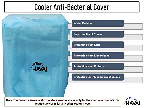 HAVAI Anti Bacterial Cover for Symphony Touch 20 Litre Personal Cooler Water Resistant.Cover Size(LXBXH) cm: 48 X 36 X 69