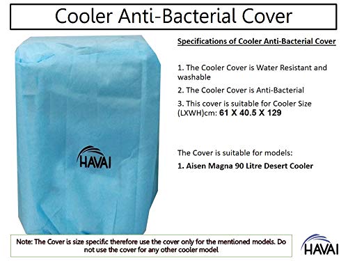 HAVAI Anti Bacterial Cover for Aisen Magna 90 Litre Desert Cooler Water Resistant.Cover Size(LXBXH) cm: 61 X 41 X 129