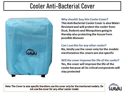 HAVAI Anti Bacterial Cover for Bajaj TC 2007 37 Litre Tower Cooler Water Resistant.Cover Size(LXBXH) cm:46.5 X 30.8 X 84