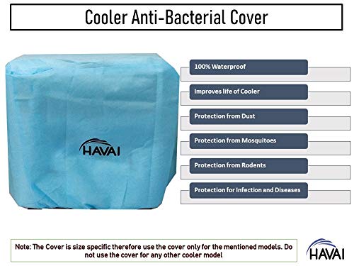 HAVAI Anti Bacterial Cover for Symphony Jumbo 51 Litre Window Cooler Water Resistant.Cover Size(LXBXH) cm:65.5 X 63.4 X 77.3