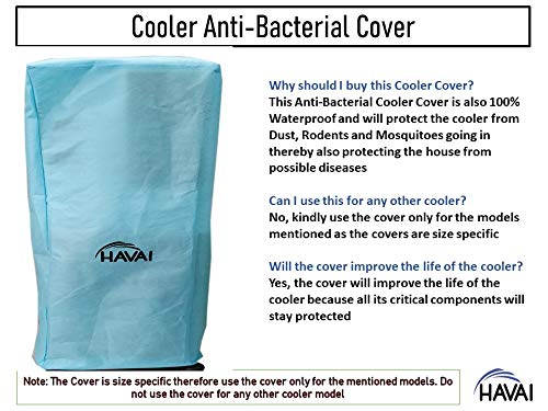 HAVAI Anti Bacterial Cover for Symphony Siesta 45 Litre Desert Cooler Water Resistant.Cover Size(LXBXH) cm: 61.8 X 50.5 X 102.5