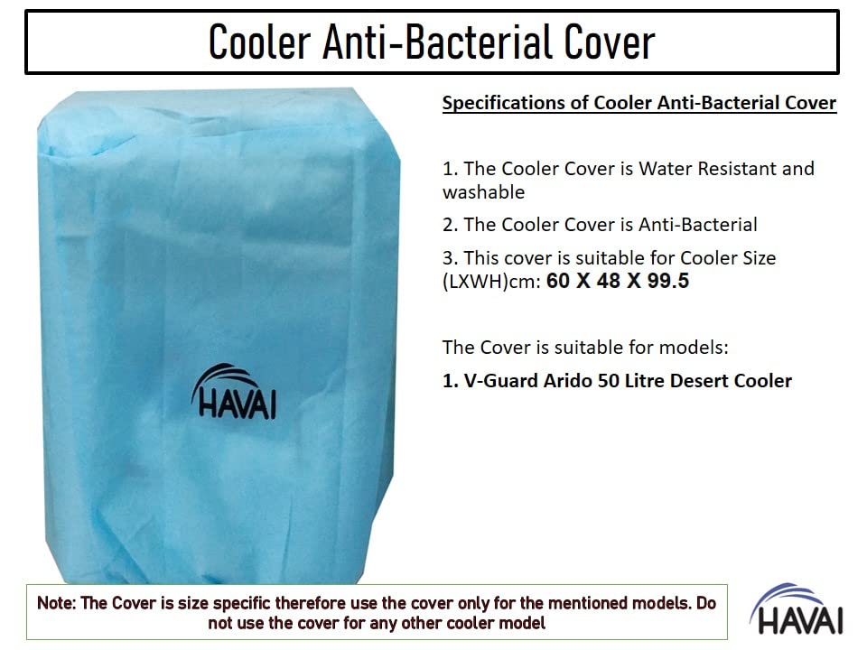 HAVAI Anti Bacterial Cover for V-Guard Adiro D50 Desert Cooler Water Resistant.Cover Size(LXBXH) cm: 60 X 48 X 100