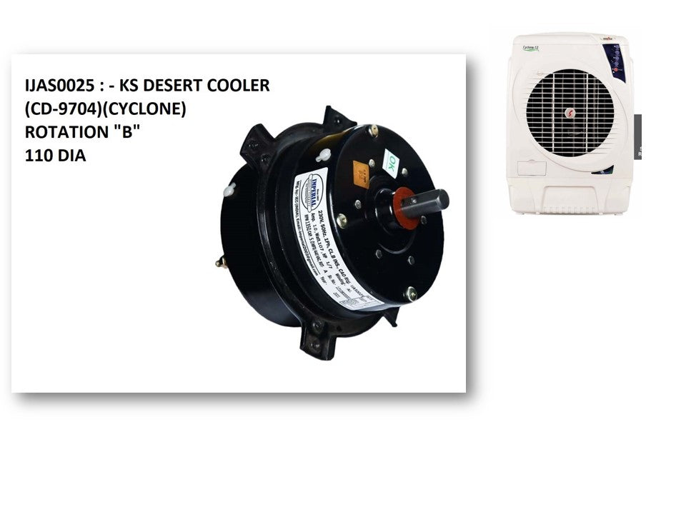 Cooler Parts Khaitan Cooler Motor Kit Price 100% Copper, 105w Ac