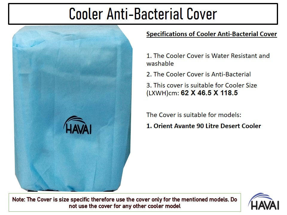 HAVAI Anti Bacterial Cover for Orient Avante 90 Litre Desert Cooler Water Resistant.Cover Size(LXBXH) cm: 62 X 46.5 X 118.5
