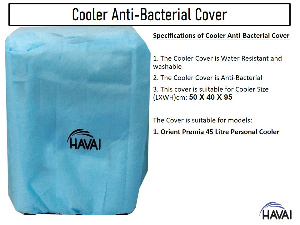 HAVAI Anti Bacterial Cover for Orient Premia 45 Litre Personal Cooler Water Resistant.Cover Size(LXBXH) cm: 50 X 40 X 95