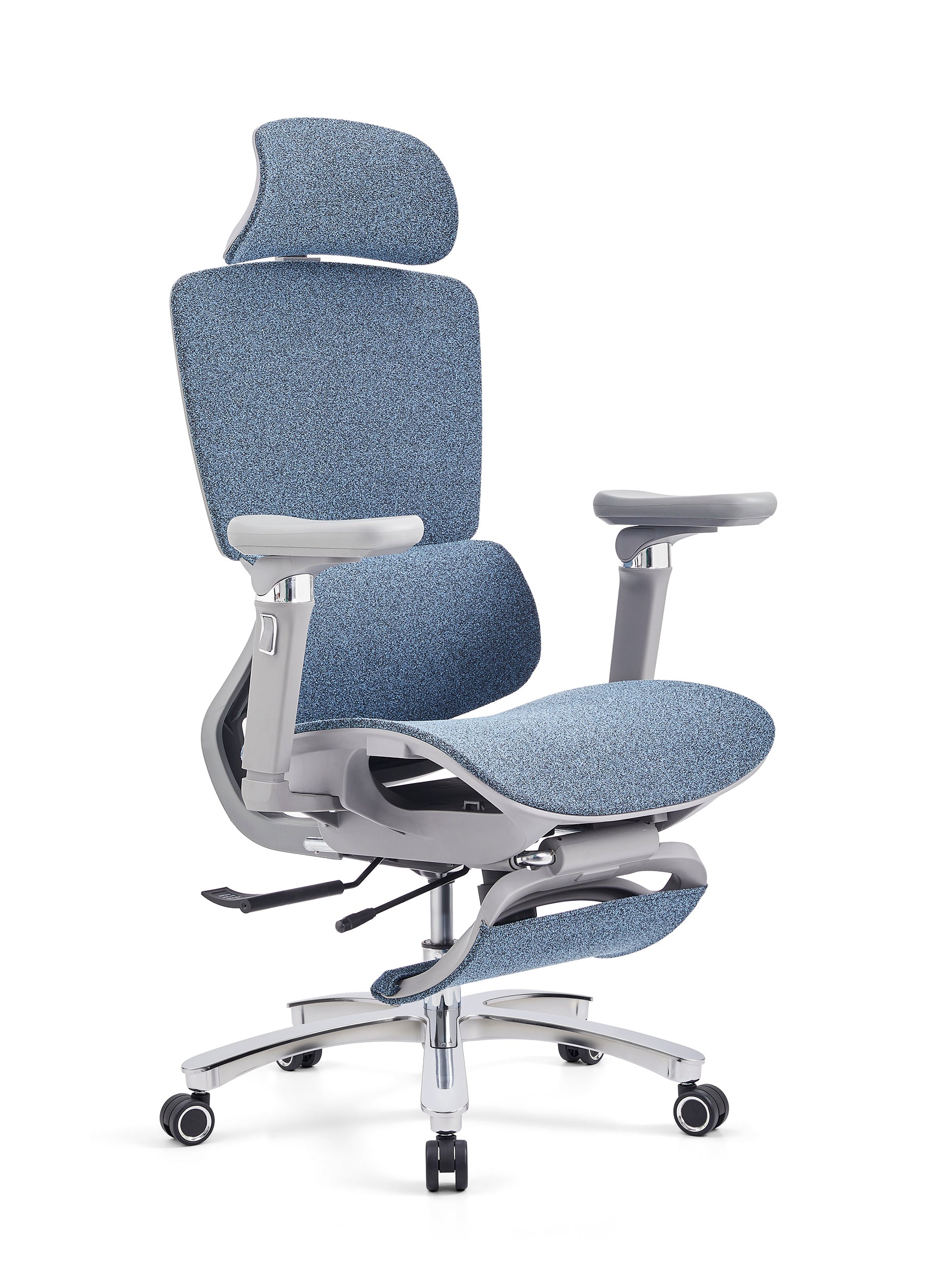 Havai Neo Pro Ergonomic Office Chair with Adjustable Lumbar &amp; Legrest | 3D Adjustable Armrests | Fully Cushioned Seat | Adjustable Headrest | Adjustable Backrest | Adjustable Lumbar Support | Reclining Function | Extendable Leg Rest | Ergonomic Design