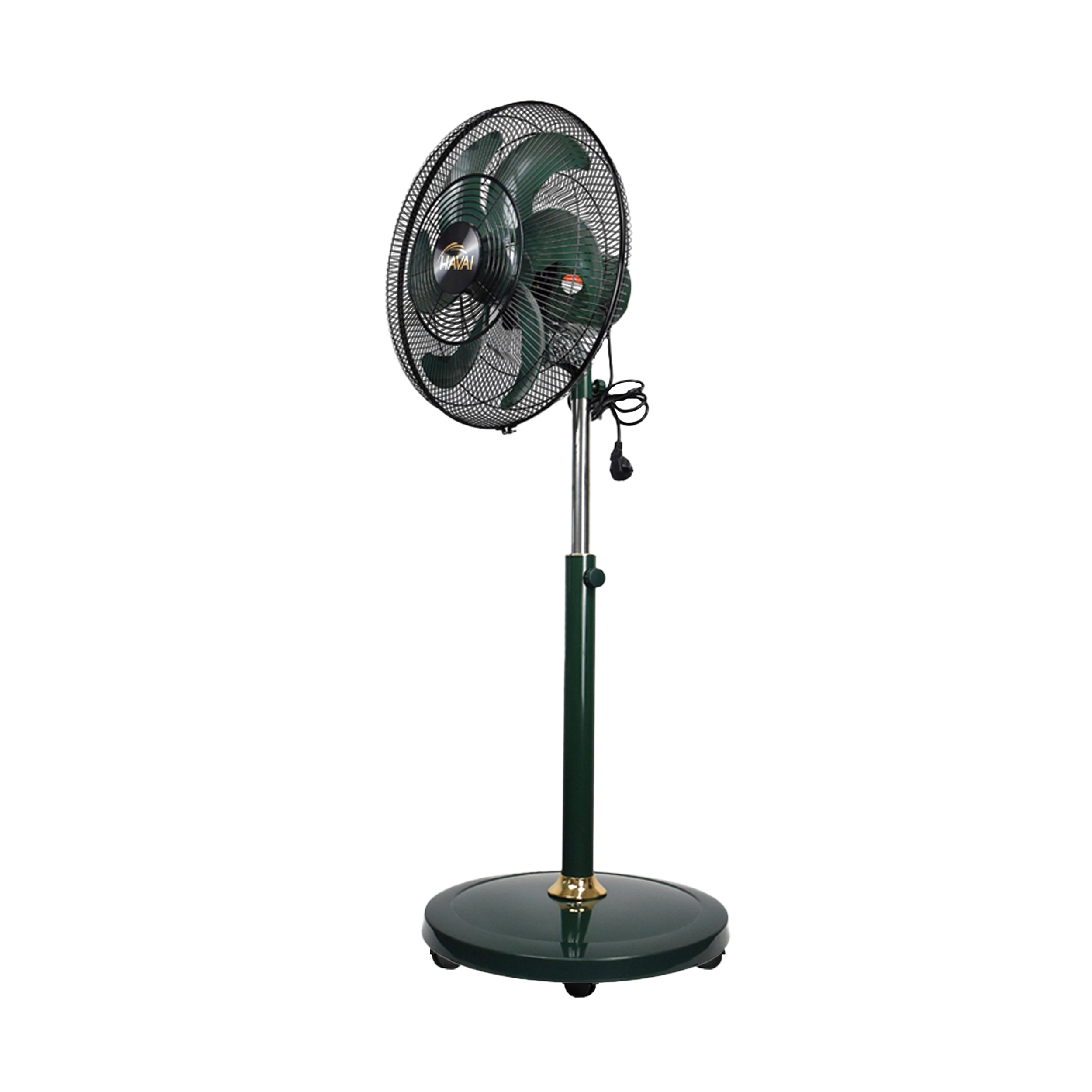 Havai BLDC 18&quot; Pedestal Fan, Soundless, 50% Savings On Electricity, High Velocity,For Commercial And Residential Use, Assembly Included , Green - Without Remote