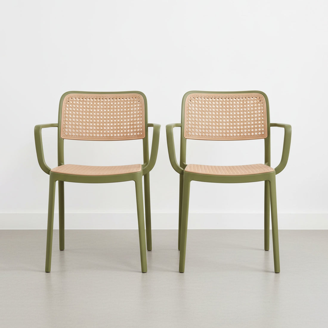 HAVAI SitPro Premium Plastic Chair for Home, Office & Café | Modern Ergonomic Design | Heavy-Duty Reinforced Frame | Indoor & Outdoor Use | Stackable | Pack of 2 | 1-Year Warranty | Made in India