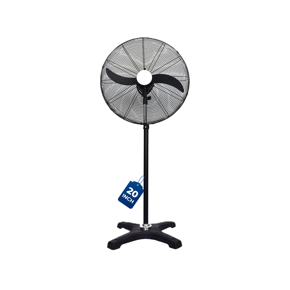 BLDC Pedestal Fan 20 Inch, 50% Savings On Electricity, High Velocity, Heavy Duty Metal For Industrial, Commercial And Residential Use, Assembly Included , Black