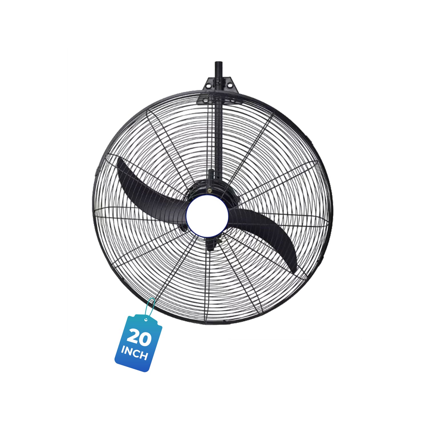 BLDC Wall Mount Fan 20 Inch, 50% Savings On Electricity, High Velocity, Heavy Duty Metal For Industrial, Commercial And Residential Use, Assembly Included , Black