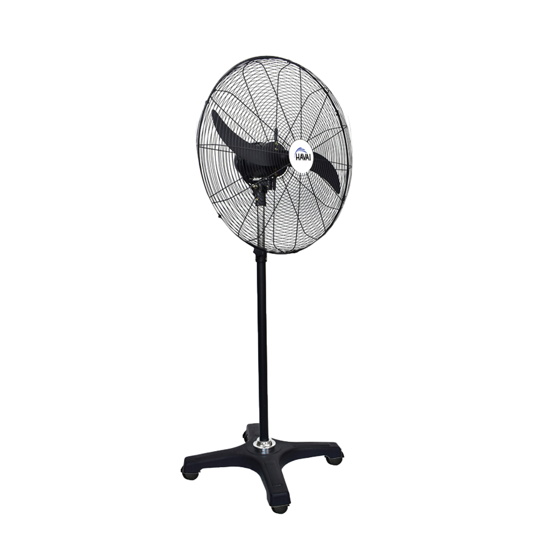 Havai BLDC Pedestal Fan 30 Inch, 50% Savings On Electricity, High Velocity, Heavy Duty Metal For Industrial, Commercial And Residential Use, Assembly Included , Black