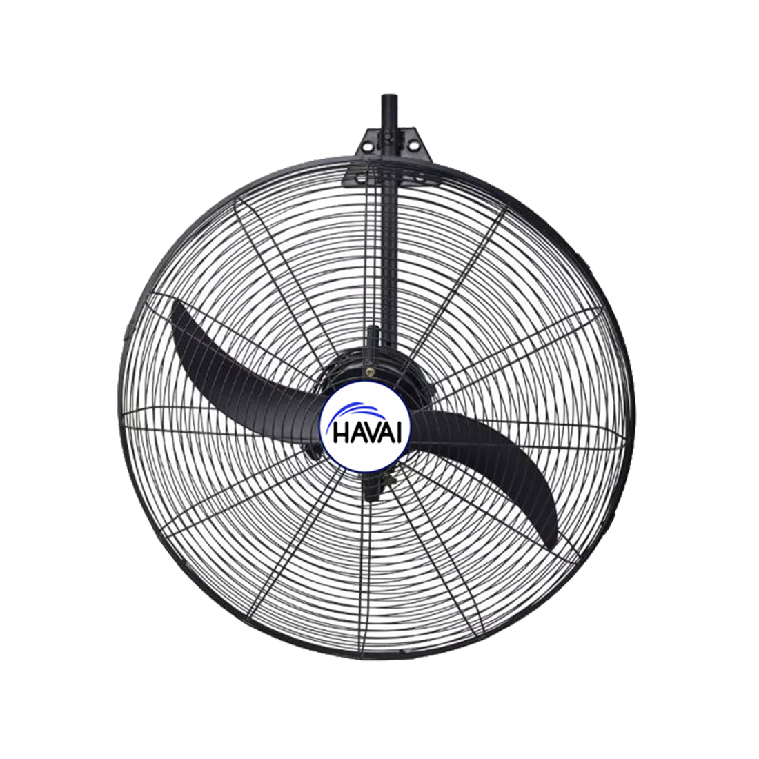 Havai BLDC Wall Mount Fan 20 Inch, 50% Savings On Electricity, High Velocity, Heavy Duty Metal For Industrial, Commercial And Residential Use, Assembly Included , Black