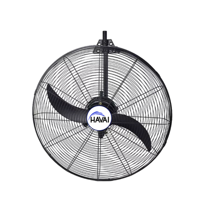 Havai BLDC Wall Mount Fan 30 Inch, 50% Savings On Electricity, High Velocity, Heavy Duty Metal For Industrial, Commercial And Residential Use, Assembly Included , Black