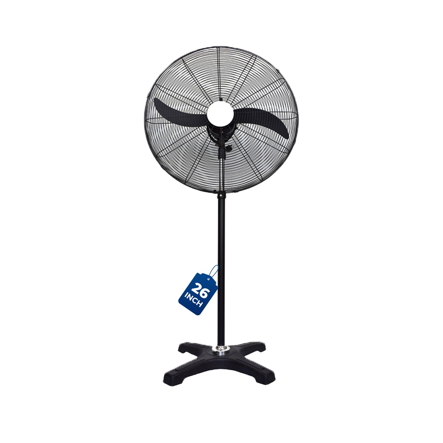 BLDC Pedestal Fan 26 inch, 50% Savings on Electricity, High Velocity, Heavy Duty Metal for Industrial, Commercial and Residential Use, Assembly Included