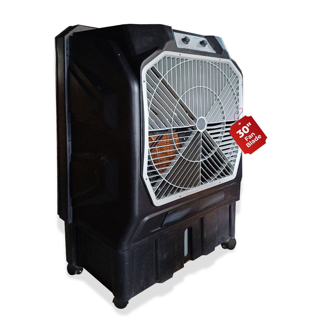Thunder 200 Tent Cooler | 30-Inch Heavy-Duty 3-Leaf Blade | 10,000 m³/hr Air Delivery | 175 Litre Water Tank | 550W Powerful Motor | Single-Phase Aluminium Winding Motor|1-Year Warranty)