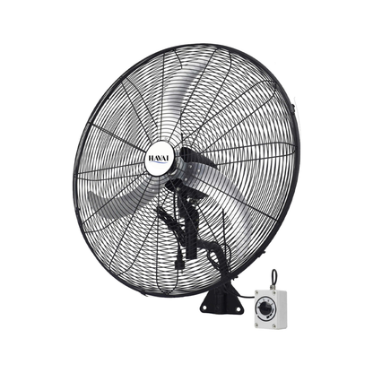 20" BLDC High-Speed Wall-Mount Fan – 3-Blade Design, Energy Efficient (20W-120W), 700-1400 RPM, 11,000 M³/Hr Airflow, 45-Foot Air Throw, 4-Speed Control, 2-Year Warranty