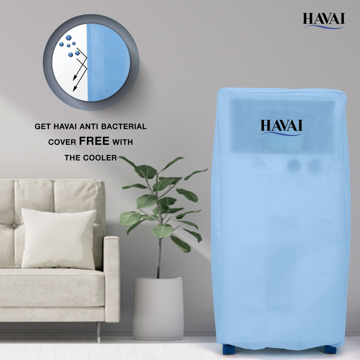HAVAI Slim Personal XL with Blower - 34L,White