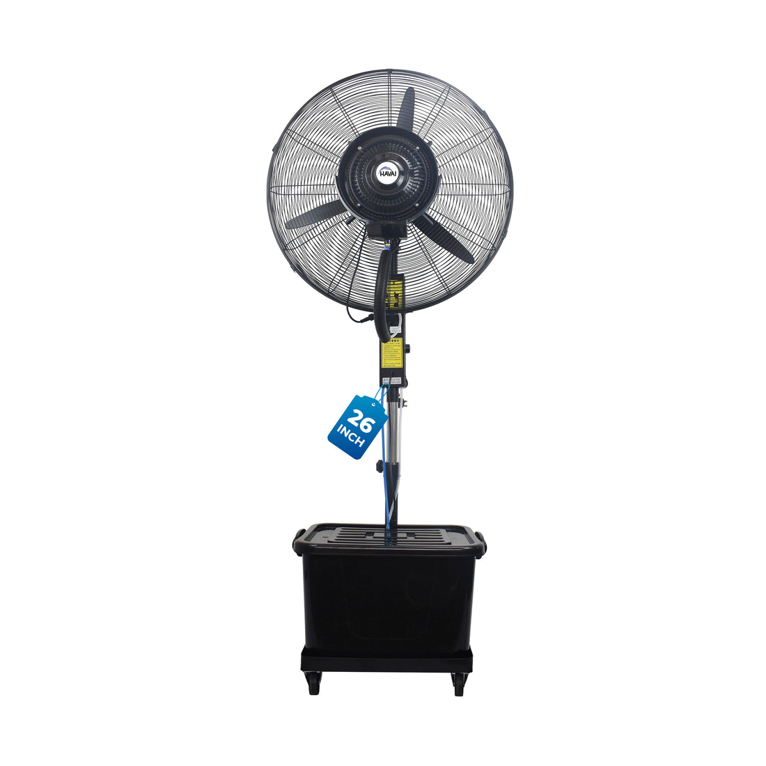 HAVAI Mist Fan 26 inch with Adjustable Rod, 41 Litre Tank, Assembly Included