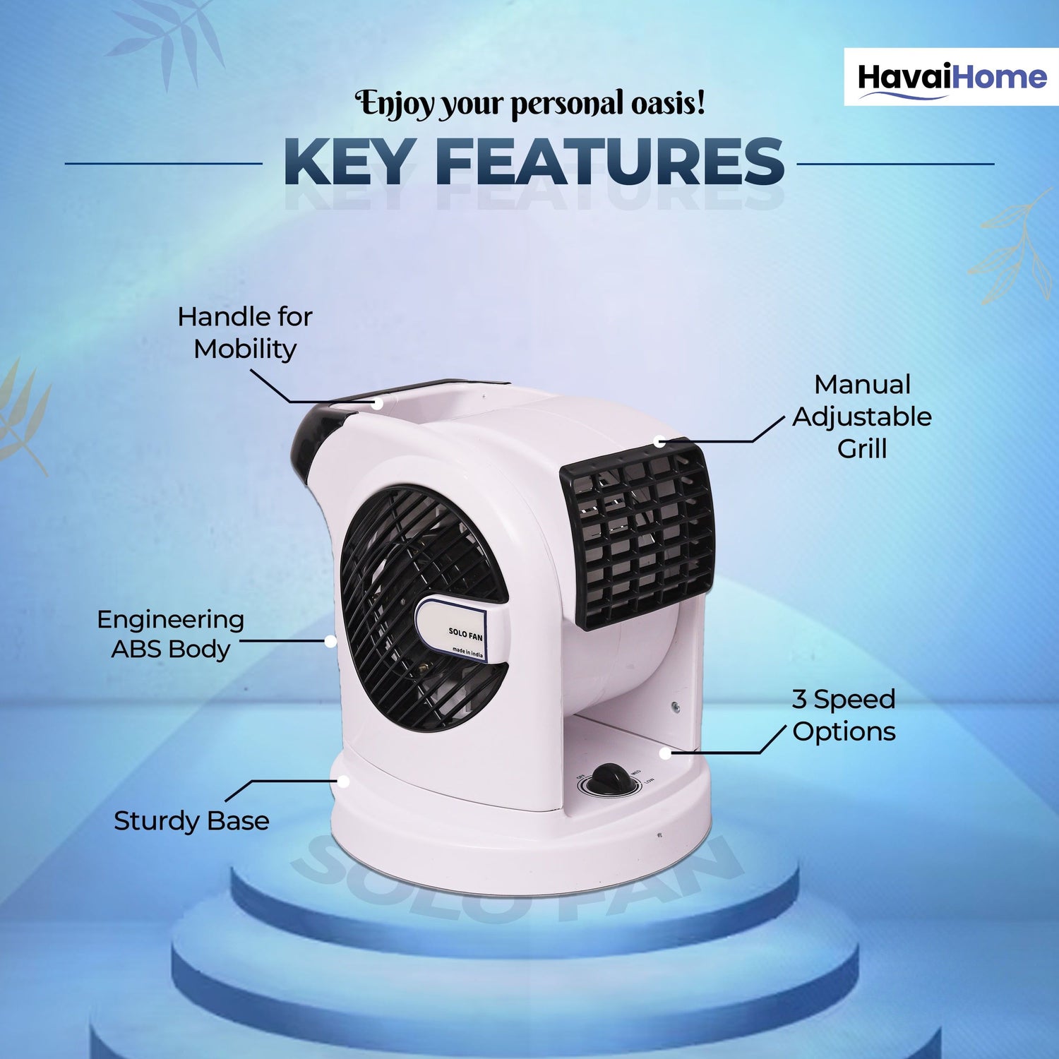 HAVAI Solo Blower Fan - White