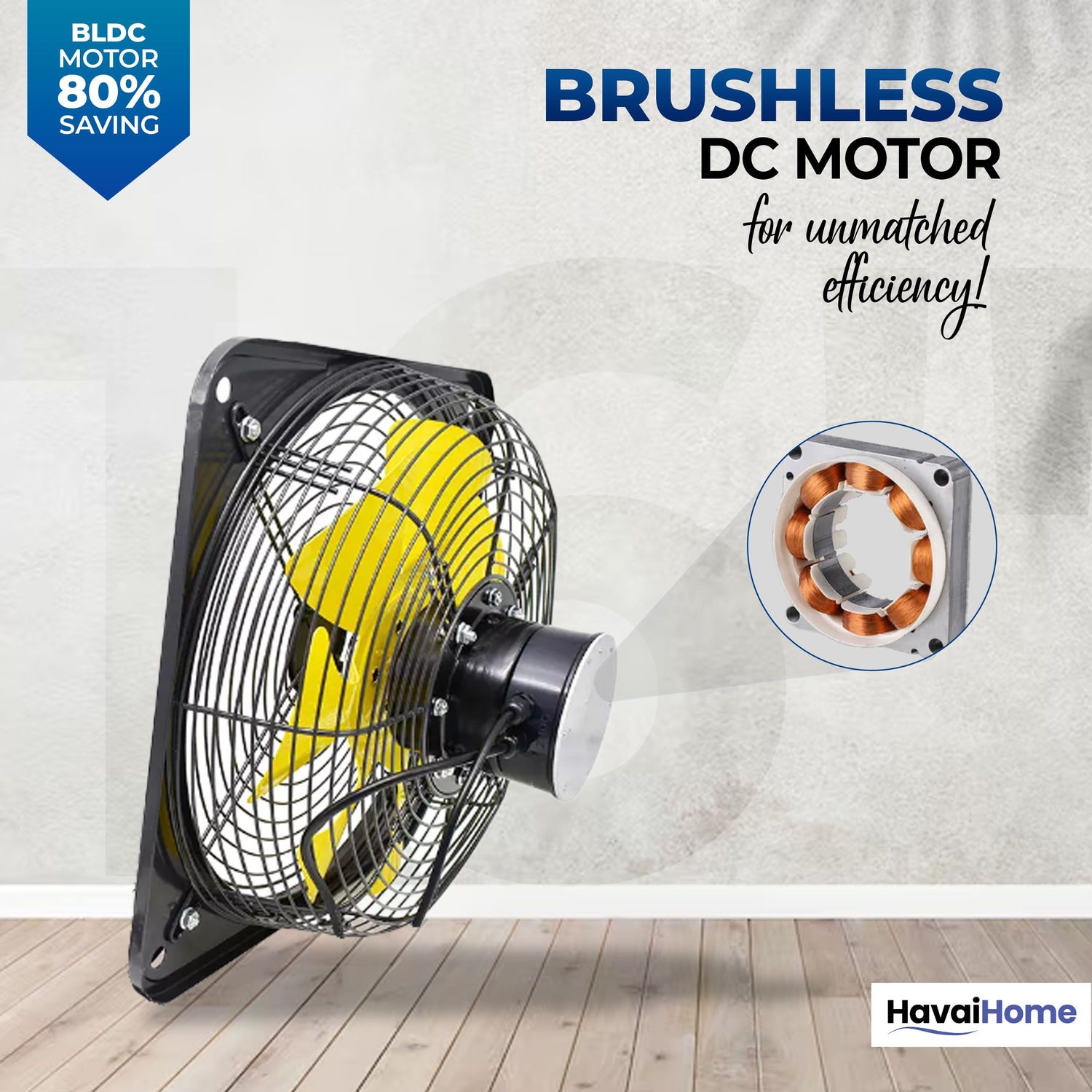 BLDC Exhaust Fan | Power : 10W - 220W | Speed: 450-2800 RPM | Air Volume: 200-6000 m³/h | 1-Year Warranty | Stepless Speed Control | Metal Frame Included | Soundless (16-Inch Blade)