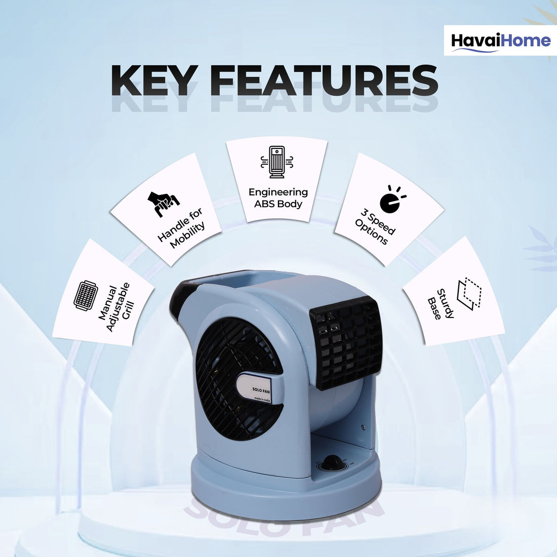 HAVAI Solo Blower Fan - Blue