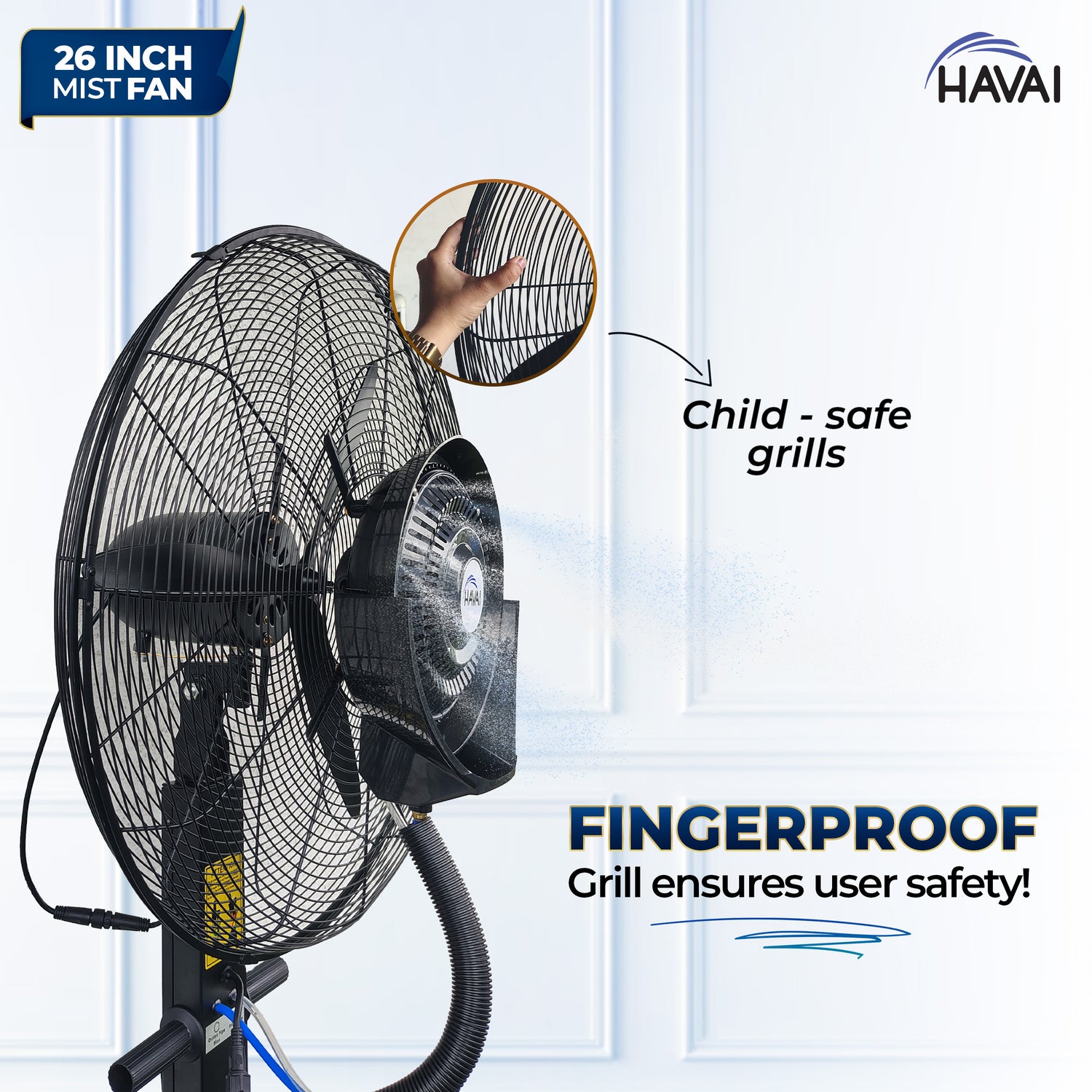 HAVAI Mist Fan 26 inch, 41 Litre Tank, Assembly Included
