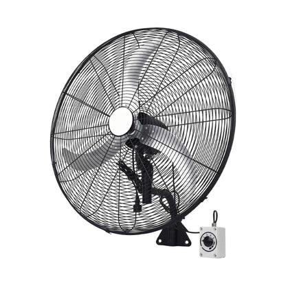 26" BLDC High-Speed Wall-Mount Fan – 3-Blade Design, Energy Efficient (20W-135W), 700-1400 RPM, 13,500 M³/Hr Airflow, 60-Foot Air Throw, 4-Speed Control, 2-Year Warranty