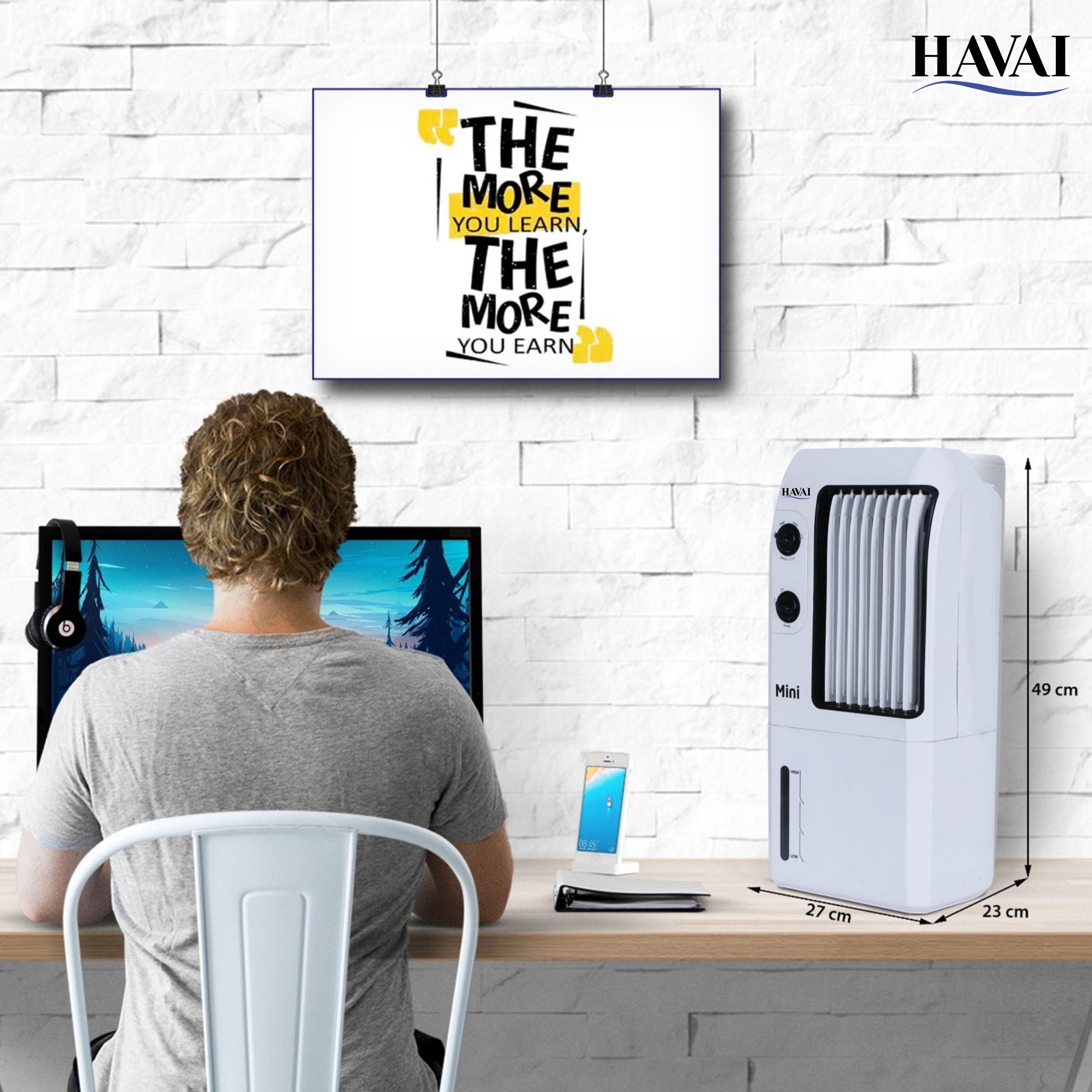 HAVAI Mini Personal Cooling Fan - 9 Litre Tank Capacity