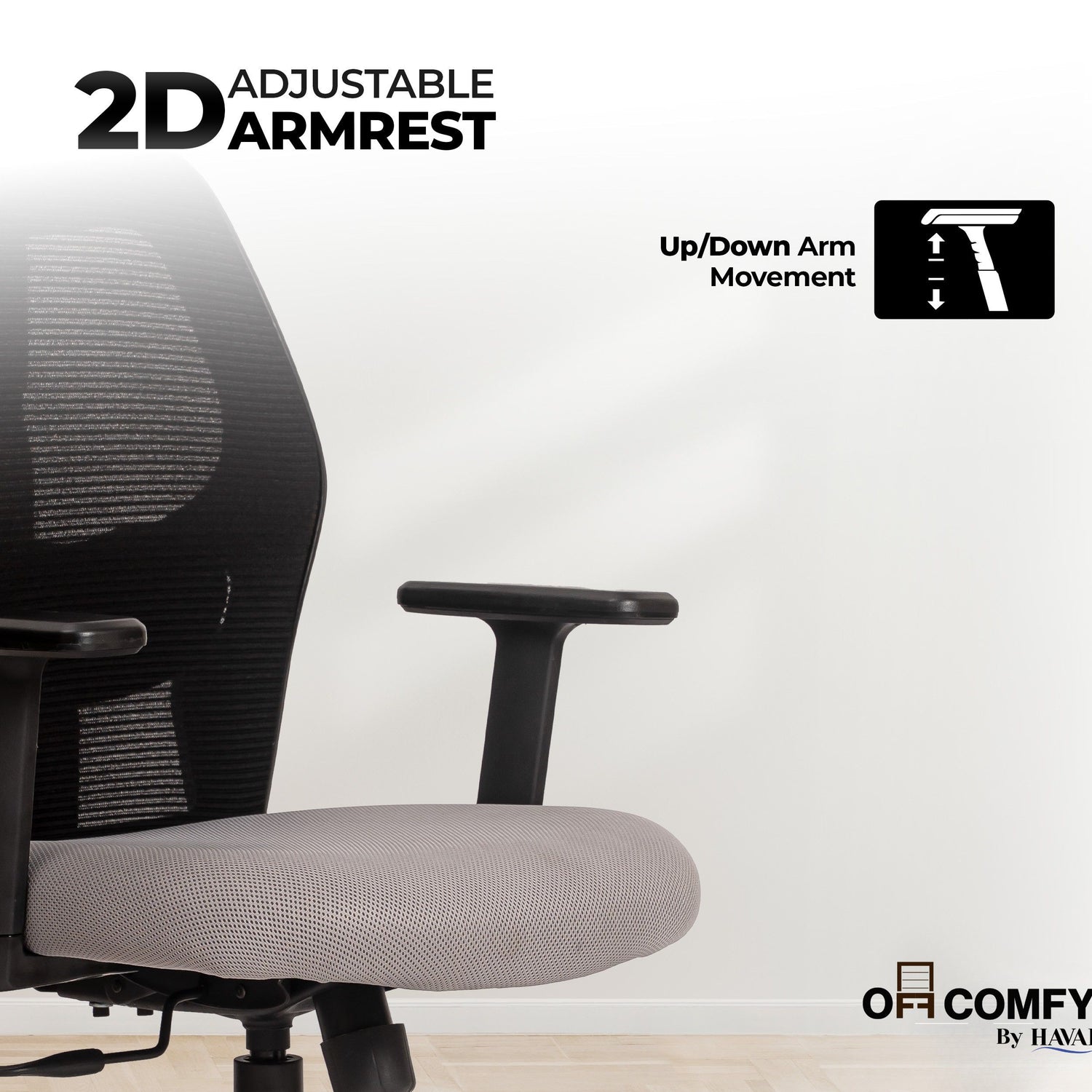 Tauras Lean Back High Back Mesh Ergonomic Office Chair | Single Lock Synchro Tilt | Nylon Base | Class 4 Gaslift | 2D Adjustable Armrests | 50mm Casters | Premium Mesh Back &amp; Fabric Seat