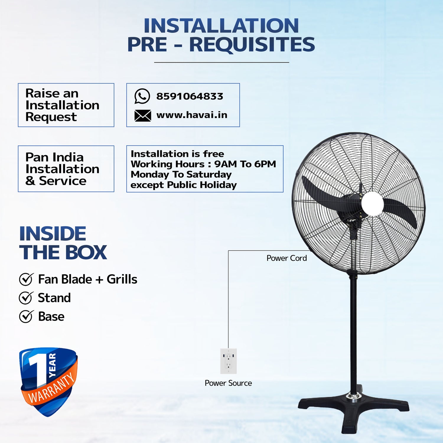 BLDC Pedestal Fan 20 Inch, 50% Savings On Electricity, High Velocity, Heavy Duty Metal For Industrial, Commercial And Residential Use, Assembly Included , Black