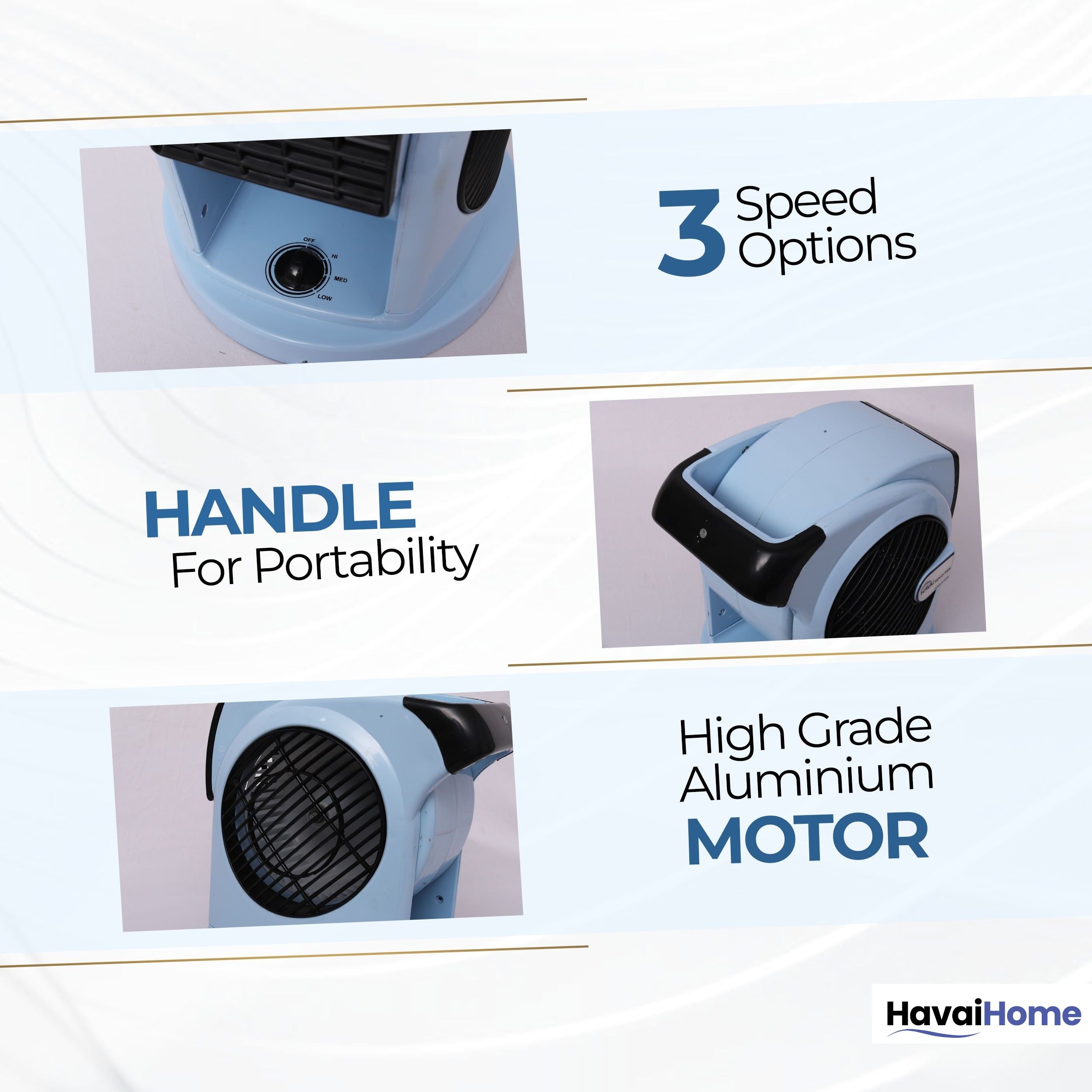 HAVAI Solo Blower Fan - Blue