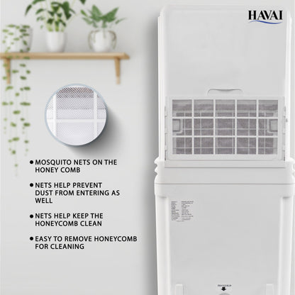 HAVAI Slim Personal XL with Blower - 34L,White