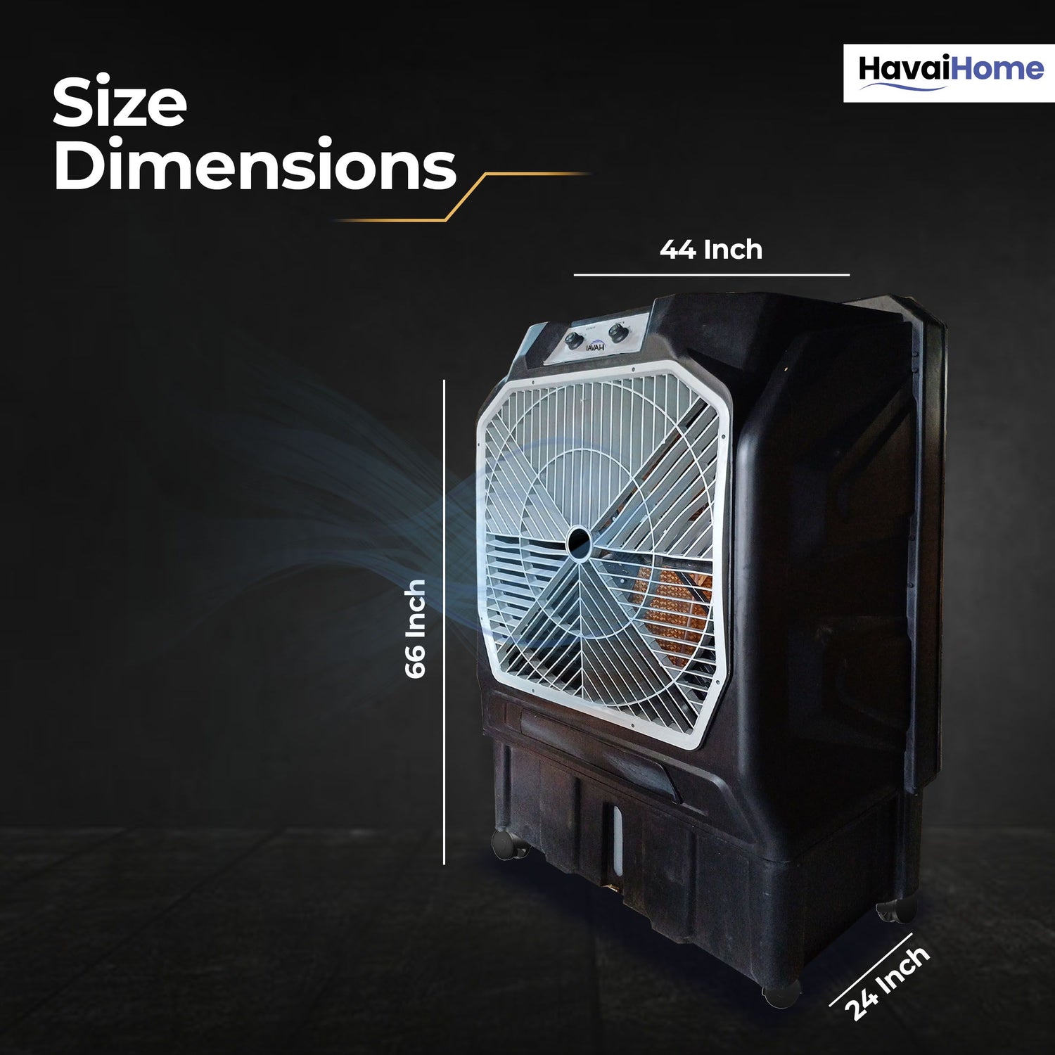 Thunder 200 Tent Cooler | 30-Inch Heavy-Duty 3-Leaf Blade | 10,000 m³/hr Air Delivery | 175 Litre Water Tank | 550W Powerful Motor | Single-Phase Aluminium Winding Motor|1-Year Warranty)