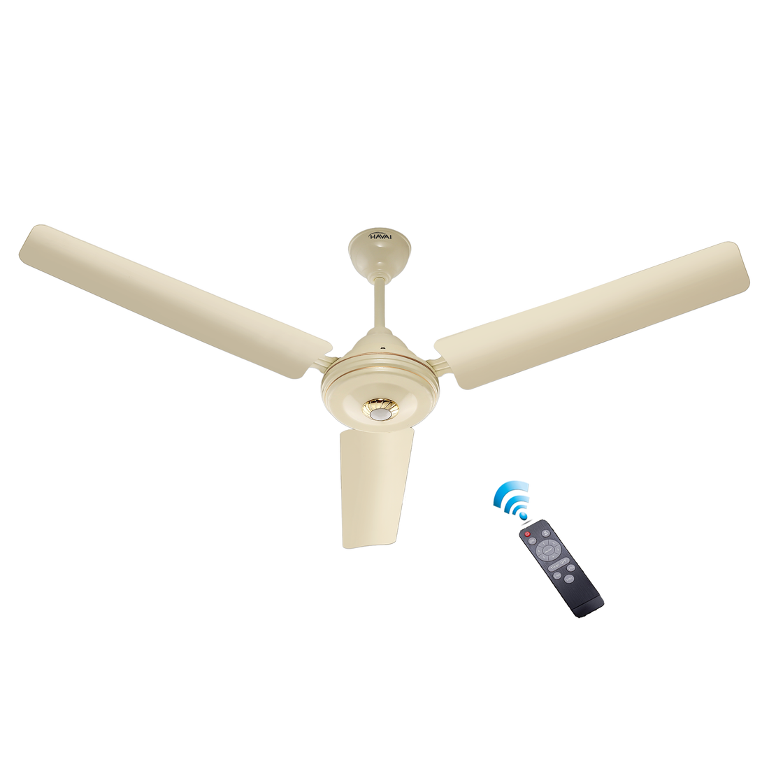 HAVAI Spinel BLDC Ceiling Fan 28W, 1200mm Blade with Remote - Ivory