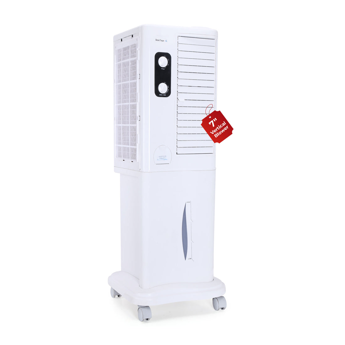 Desert Tower XL Cooler with Powerful Vertical ABS Blower - 42 L, White