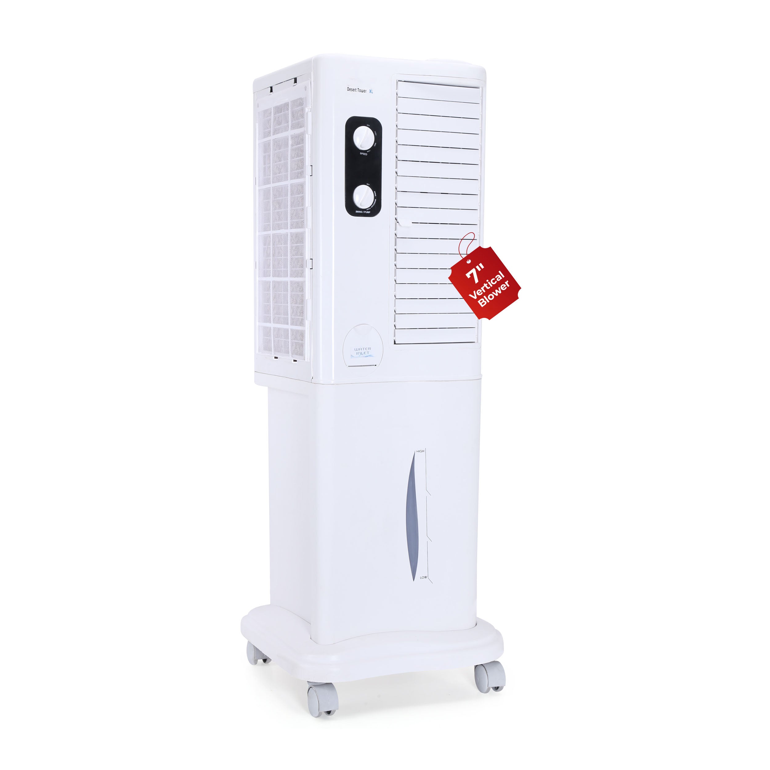 Desert Tower XL Cooler with Powerful Vertical ABS Blower - 42 L, White