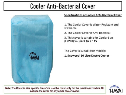 HAVAI Anti Bacterial Cover for Kenstar Snowcool 60 Litre Desert Cooler Water Resistant.Cover Size(LXBXH) cm: 64 X 46 X 115