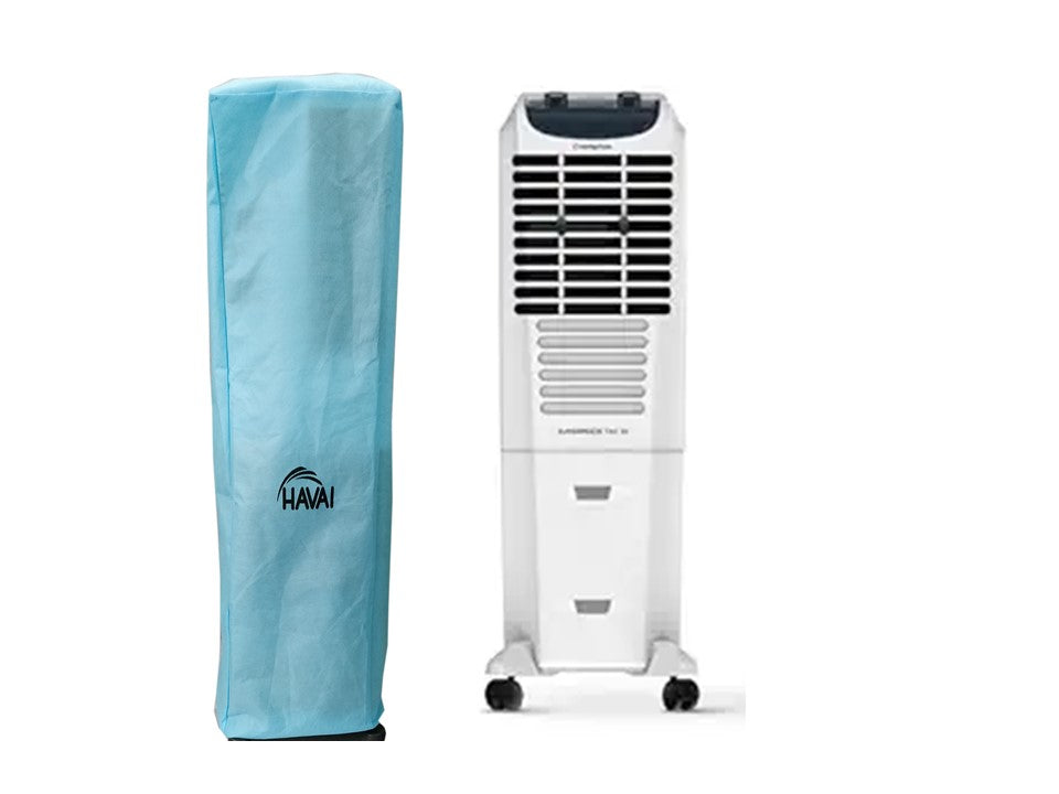 HAVAI Anti Bacterial Cover for Crompton Surebreeze Tower 34 Litre Tower Cooler Water Resistant. Cover Size(LXBXH) cm: 40.4 x 40.4 x 125.2
