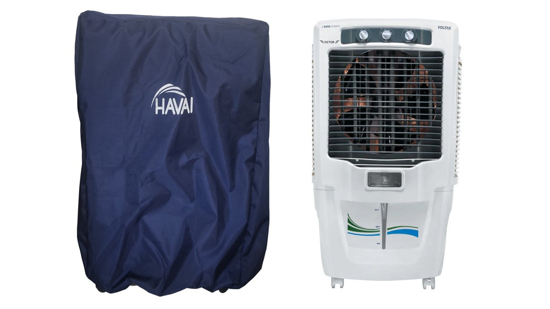 HAVAI Premium Cover for Voltas  Victor 90 Litre Desert Cooler 100% Waterproof Cover Size(LXBXH) cm: 45 x 60 x 113.5