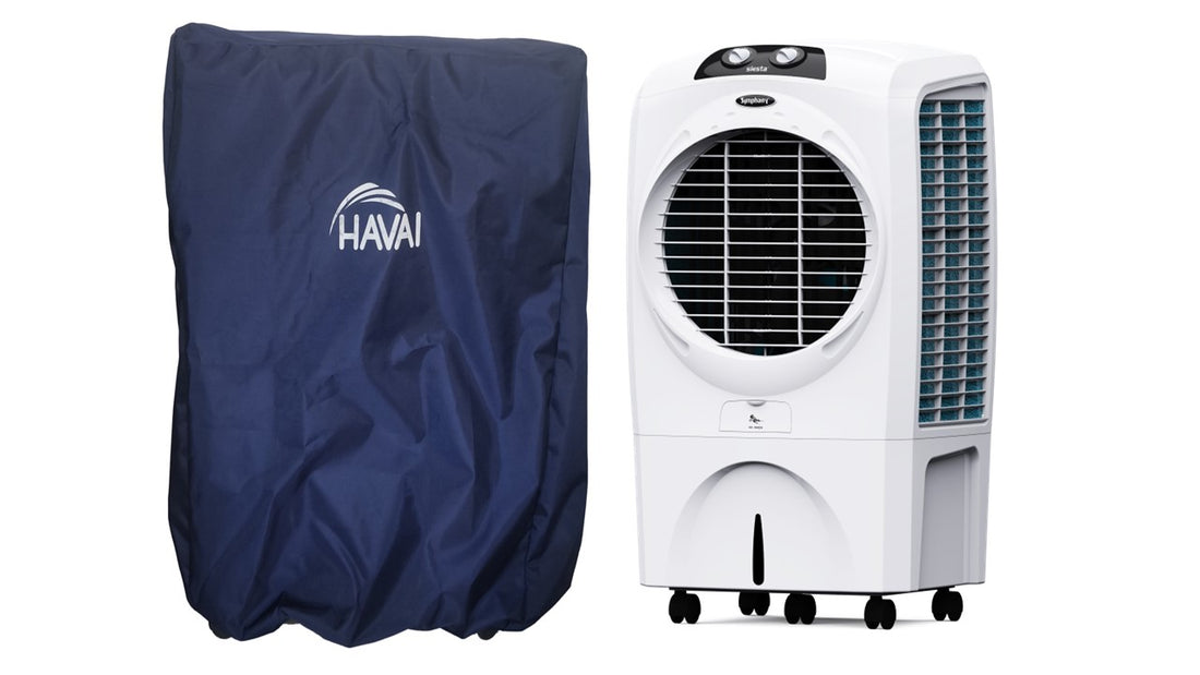 HAVAI Premium Cooler Cover for Symphony Siesta 70 Litre Desert Cooler Water Resistant.Cover Size(LXBXH) cm: 50.5 x 61.8 x 111.5