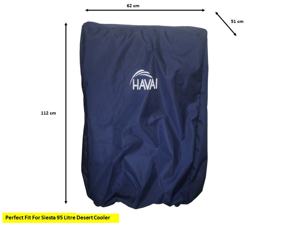 HAVAI Premium Cooler Cover for Symphony Siesta 95 Litre Desert Cooler Water Resistant.Cover Size(LXBXH) cm: 62 X 51 X 112