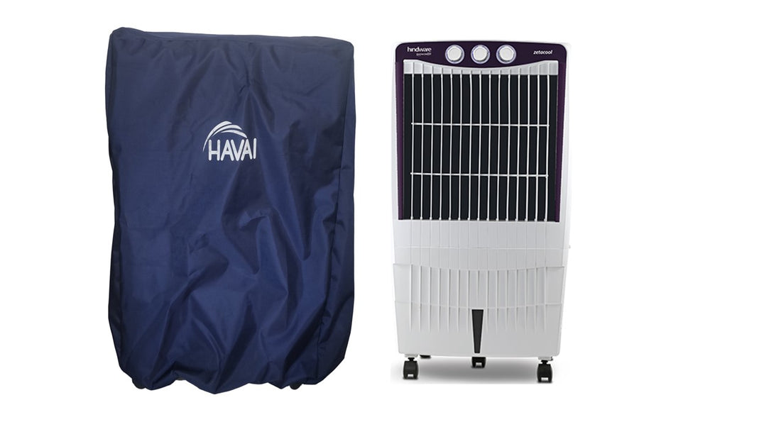 HAVAI Premium Cooler Cover for HINDWARE ZETACOOL 87 Litre Desert Cooler Water Resistant.Cover Size(LXBXH) cm: 63.5x48.5x110