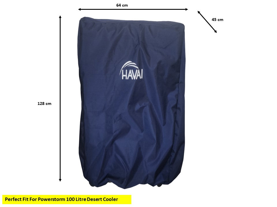 HAVAI Premium Cooler Cover for Hindware Powerstorm 100 Litre Desert Cooler Water Resistant.Cover Size(LXBXH) cm: 64 X 45 X 128