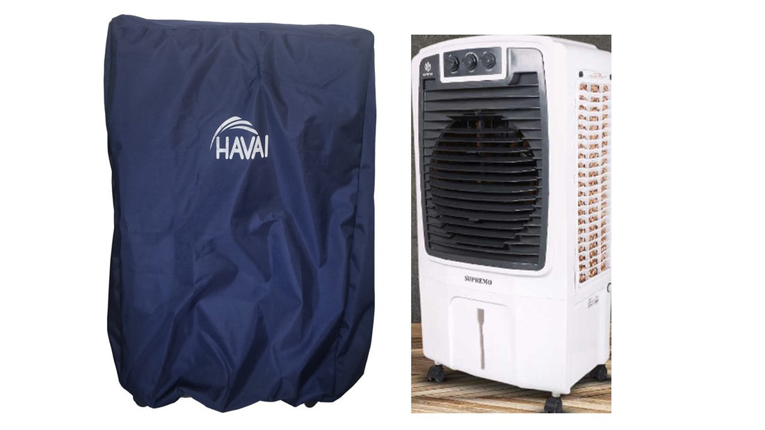 HAVAI Premium Cover for NOVAMAX Supremo 80 L  Desert Cooler 100% Waterproof Cover Size(LXBXH) cm:  46.5 x 60.5 x 118