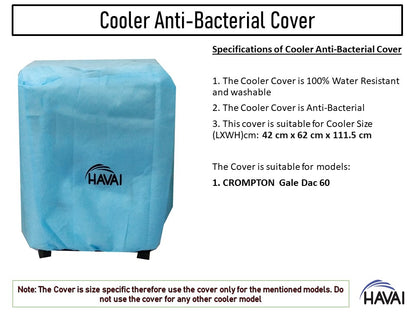 HAVAI Anti Bacterial Cover for Crompton Gale Dac 60 Litre Desert Cooler Water Resistant.Cover Size(LXBXH) cm: 42 x 62 x 111.5