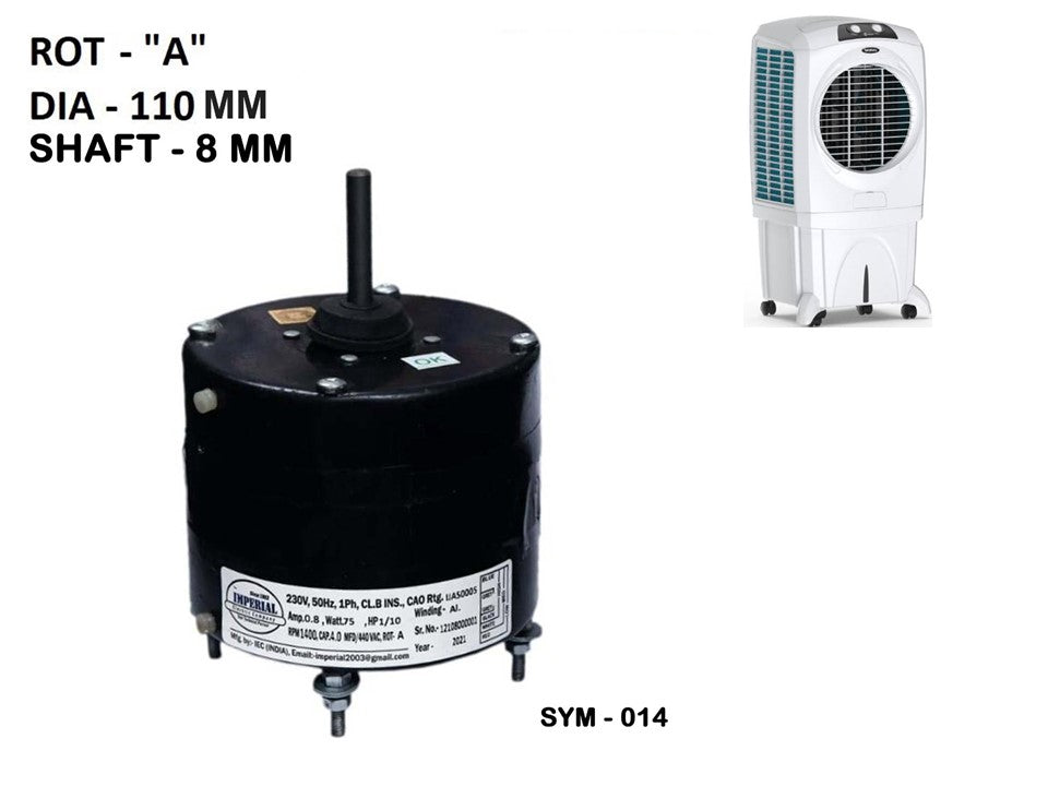 Main/Electric Motor - For Symphony Windblast 95 Litre Desert Cooler
