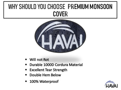 HAVAI Premium Cooler Cover for Hindware Powerstorm 100 Litre Desert Cooler Water Resistant.Cover Size(LXBXH) cm: 64 X 45 X 128